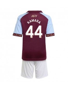 Aston Villa Boubacar Kamara #44 Dječji Domaci Dres kompleti 2025-26 Kratak Rukavima (+ kratke hlače)